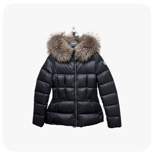 Moncler   Boed Down Puffer Jacket with Genuine Shearling Trim